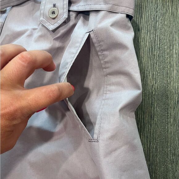 London Fog Maincoats Vintage Light Pink Trench Coat Size 10 Petite - Picture 6 of 10